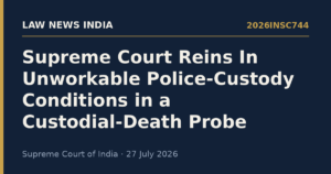 Supreme Court Reins In Unworkable Police-Custody Conditions in a Custodial-Death Probe