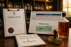Liquor licensees Cannot be Penalised for Monthly Shortfall After Meeting Annual Quota