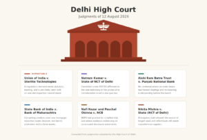 Analysis of Delhi High Court Judgements passed on August 12, 2026